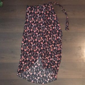 Floral Wrap Skirt